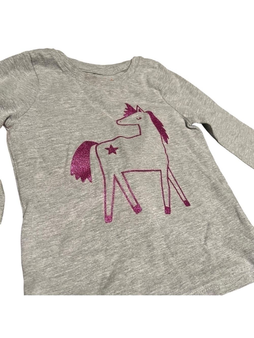 Cat & jack sparkle unicorn long sleeve shirt 2T